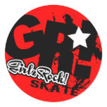 GirlzRock! Go Big Skate Stickers