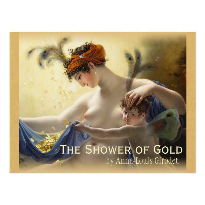 Girodet Shower of Gold CC0680 Postcard