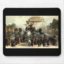 Girondins Statue Bordeaux France Vintage 1915 Mouse Pads
