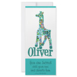 Girraffe for Oliver Custom Rack Cards