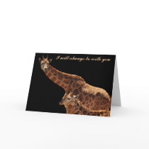 girraffes, I will always be with you cards by MizzAlexMac girraffes, I will always be with you cards