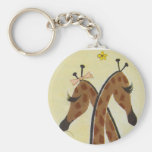Girraffes in Love Key Chains