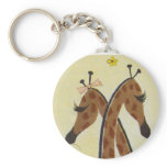 Girraffes in Love Key Chains