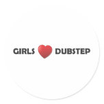 Girsl Heart Dubstep Stickers