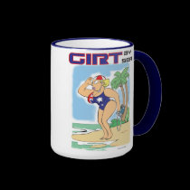 Girt by Sea mugs