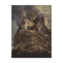 Girtin, Thomas Schlo? Bamburgh, Northumberland Bam Post Card