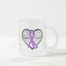 GIST Cancer Heart Ribbon Collage Mugs