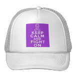GIST Cancer Keep Calm and Fight On Hats