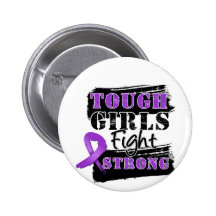 GIST Cancer Tough Girls Fight Strong Buttons