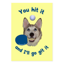 Git It Ping Pong Dog Business Cards