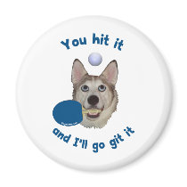 Git It Ping Pong Dog Refrigerator Magnets