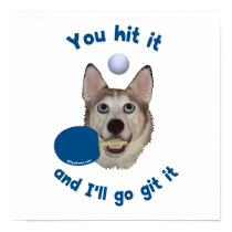 Git It Ping Pong Dog Poster