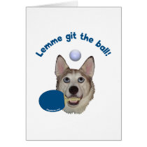 Git the Ball Ping Pong Dog Cards