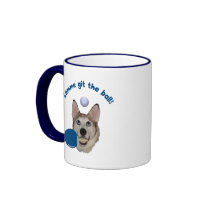 Git the Ball Ping Pong Dog Mugs