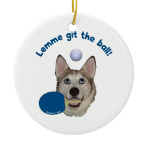 Git the Ball Ping Pong Dog Christmas Tree Ornaments