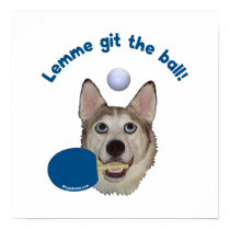 Git the Ball Ping Pong Dog Poster