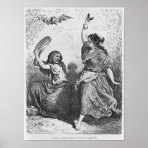 Gitana from Granada dancing the zorongo Poster