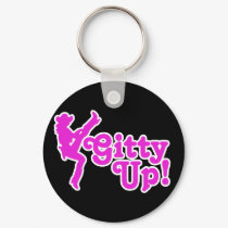 Gitty Up Trendy Cowgirl keychains by BoogieMonst Gitty Up Trendy Cowgirl keychains