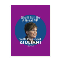 Giuliani Palin 2012 Postcard