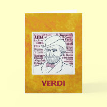 Giuseppe VERDI - greetings card cards