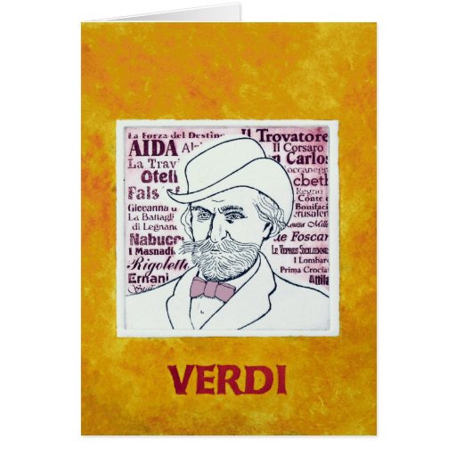 Giuseppe VERDI - greetings card