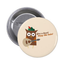 Give a hoot! Play the lute Pin