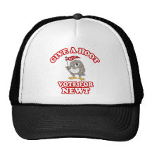 Give A Hoot Vote For Newt Mesh Hats