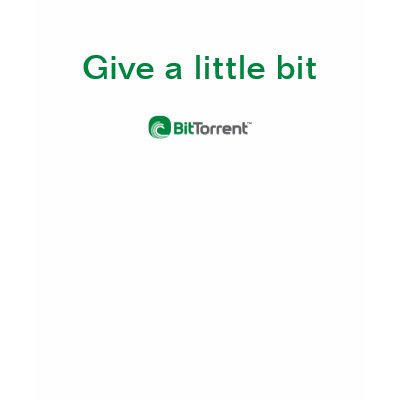 Give a little bit - toddler T Tee Shirts by BitTorrent