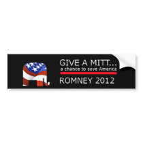 Give a Mitt, Romney 2012 Bumper stickers