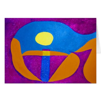 Give abstract word art redone 2-3-2010, 7x5 card