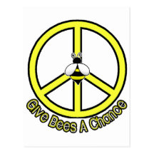 give bees a chance postcard