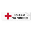 give blood bumper stickers by motox247 give blood bumper stickers