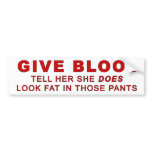 Give Blood Bumper Stickers