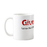 Give Blood mugs