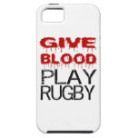 Give Blood Play Rugby iPhone 5 Case