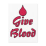 Give Blood Post Cards