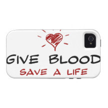 Give Blood Save A Life iPhone 4 Case