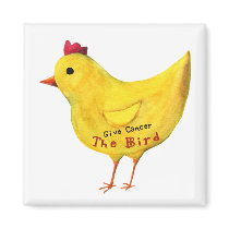 Give Cancer the Bird Magnet magnets