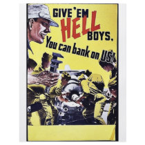 Give 'Em Hell Boys, You Can Bank On Us Custom Flyer
