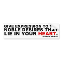 GIVE EXPRESSION bumper stickers