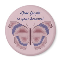 Give flight to your dreams! Butterfly Magnet