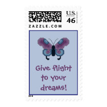 Give flight to your dreams! Butterfly Postage postage