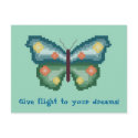 Give flight to your dreams! Butterfly Postcard by ingasi Give flight to your dreams! Butterfly Postcard
