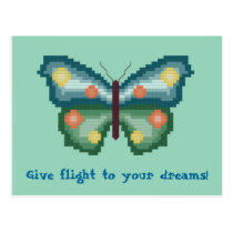 Give flight to your dreams! Butterfly Postcard postcards