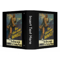 Give Him Wings World War 2 3 Ring Binders