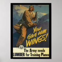 Give Him Wings World War 2 Poster