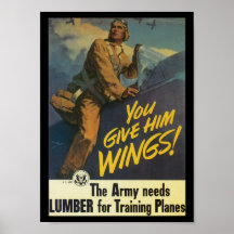 Give Him Wings World War 2 Poster