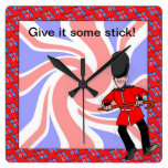 Give it some stick, clock