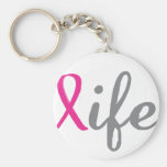 Give life - Pink ribbon Keychain