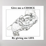 Give me a CHOICE by giving me LIFE Print